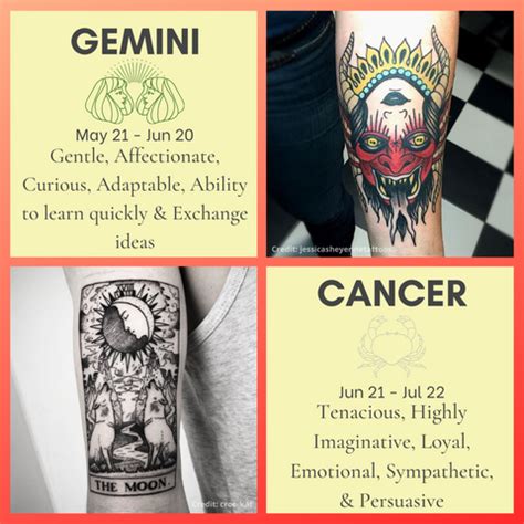 Discover more than 86 creative gemini and cancer combined tattoo - in ...