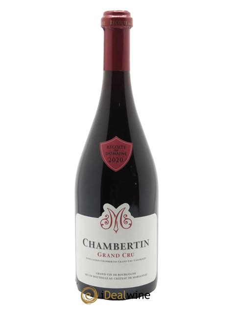 Buy Chambertin Grand Cru Ch Teau De Marsannay Lot