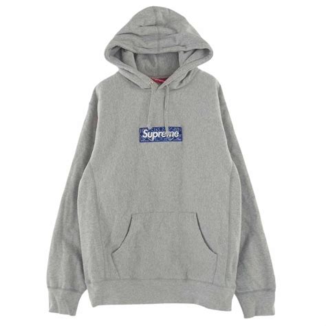 Supreme シュプリーム 19aw Bandana Box Logo Hooded Sweatshirt バンダナ ボックス ロゴ スウ ブランド古着 Life