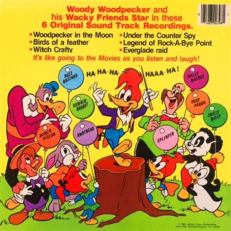 “Woody Woodpecker” Cartoon Soundtracks on Records