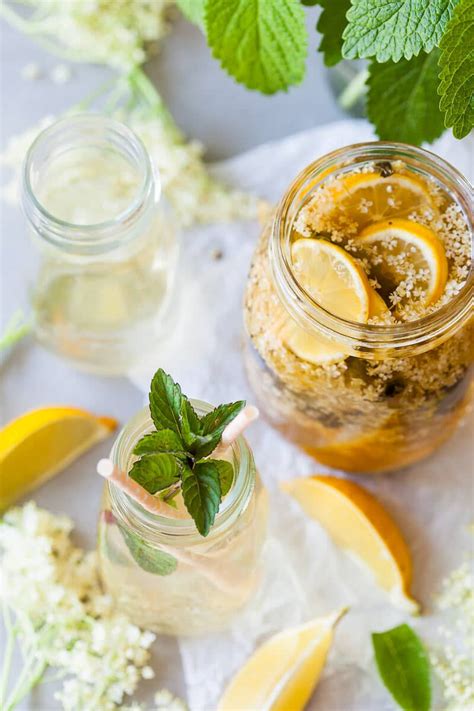 Easy Homemade Elderflower Cordial Vibrant Plate