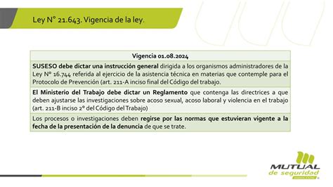 Acoso Laboral Sexual Y Violencia En El Trabajo Ley 21643 2024 Pdf