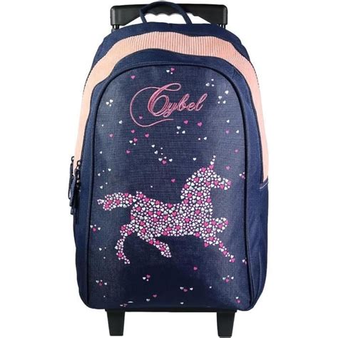 Sac Dos Roulettes Cm Cybel Cheval Licorne Bleu U Cdiscount