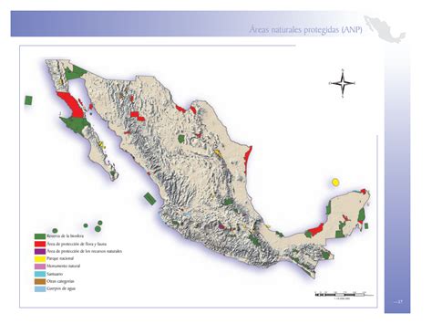 Mapa De Las áreas Naturales Protegidas