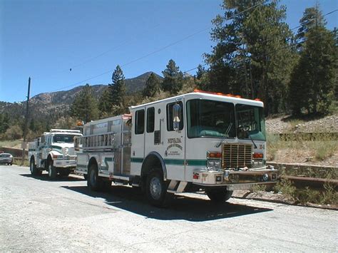 Nevada Division Of Forestry Fire Apparatus On Mt Charleston Nv