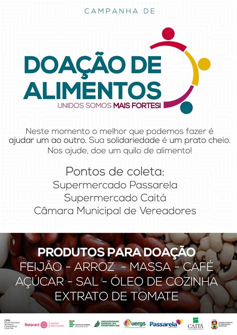 Universidades E Entidades Se Unem Em Campanha De Arrecada O De Alimentos