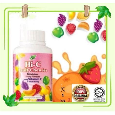 Ready Stock Hi Chi Ccosway Vitamin Cvitamin C Hi C Gummies Shopee