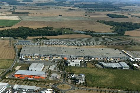 Erfurt Von Oben Geb Udekomplex Und Logistikzentrum Auf Dem Gel Nde