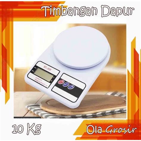 Jual Timbangan Dapur 10kg Baterai SF400 Timbangan Kue SF 400