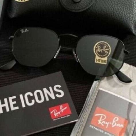 Kacamata Original Rayban Hexagonal Black Lensa Kaca Original Lazada Ph