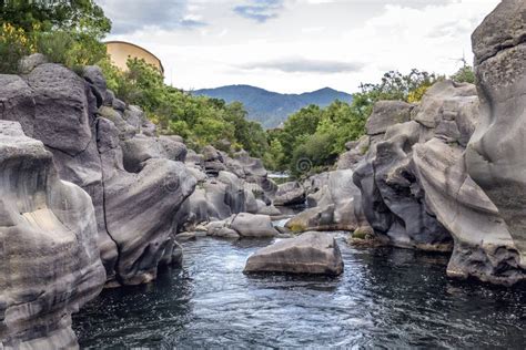 Alcantara River on Sicily Island Stock Image - Image of isle, reserve ...