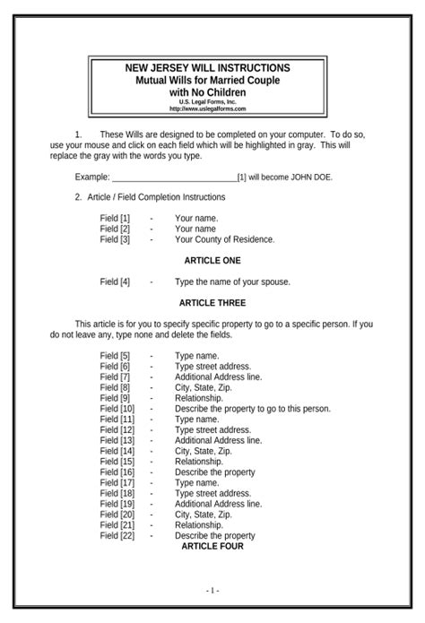 Update Mutual Wills Package With Last Wills And Testaments For Married