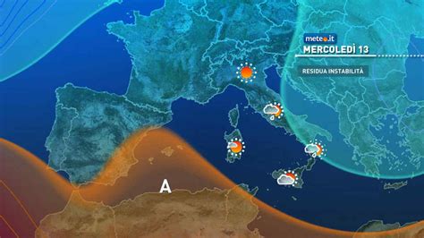 Meteo Instabile Fino A Mercoled Rischio Di Rovesci E Temporali Al