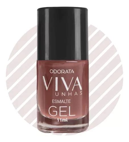 Esmalte Gel Nude Avelã Não Precisa Cabine Viva Unhas Odorata MercadoLivre