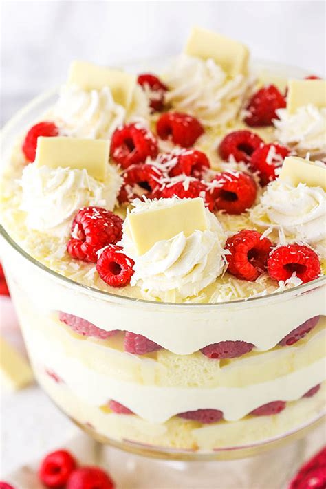 White Chocolate Raspberry Trifle Easy No Bake Holiday Dessert