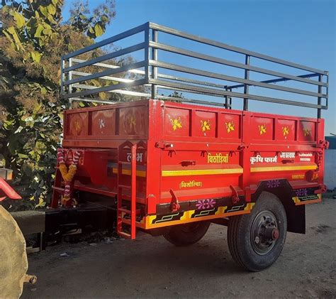 Mild Steel XL Dumper Hydraulic Tractor Trolley For Agriculture At Rs