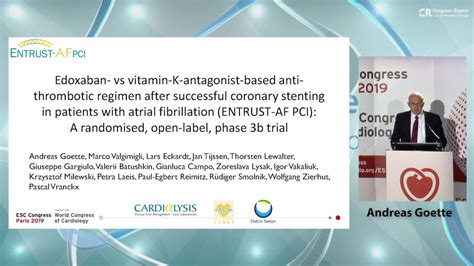 Entrust Af Pci Edoxaban Based Versus Vitamin K Antagonist Based Anti