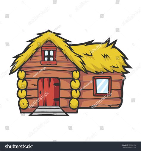 Old Cottage Cartoon Vector Illustration Stock Vector (Royalty Free ...