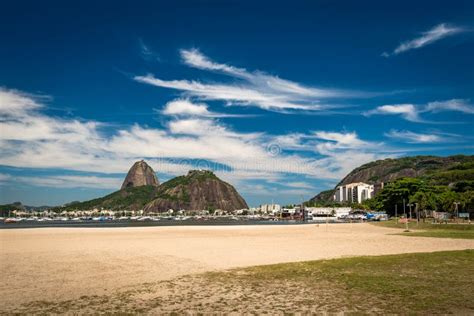 Botafogo Beach and Sugarloaf Mountain Editorial Stock Photo - Image of ...