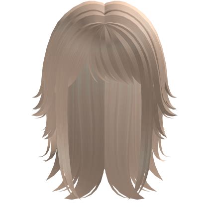 Layered Messy Emo Wolfcut Light Blonde Roblox