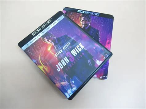 JOHN WICK CHAPTER 3 Parabellum Keanu Reeves 4k UHD Blu Ray SteelBook