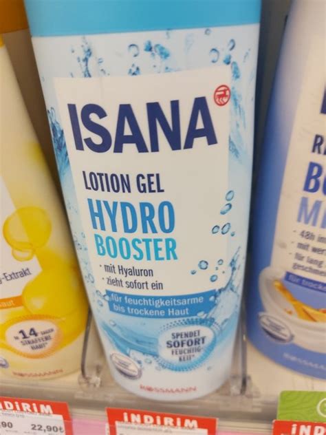 Isana Lotion Gel Hydro Booster Mit Hyaluron 300 Ml INCI Beauty