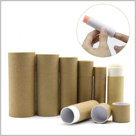 Kraft Paper Push Up Tubes For Deodorant Packaging