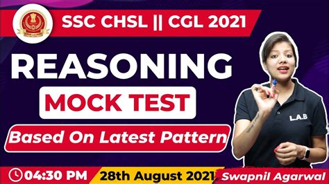 Lab Ssc Chsl And Ssc Cgl Reasoning Complete Mock Test Reasoning