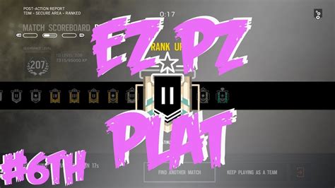 Rainbow Six Siege Easy Platinum Ranks Youtube