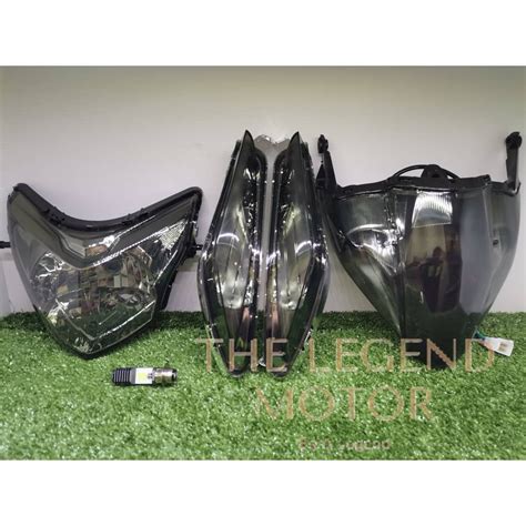 LC135 V2 V3 LC 135 LCV2 LCV3 Tinted Smoke Head Lamp Lampu Depan