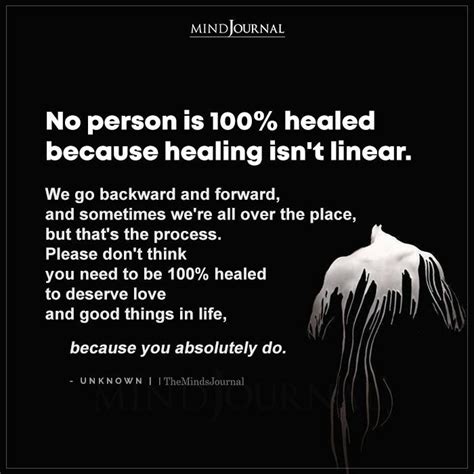 No Person Is 100 Healed Because Healing Isn T Linear