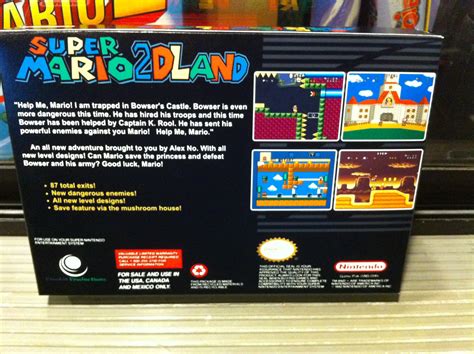 Super Mario 2D Land | Box My Games! Reproduction game boxes