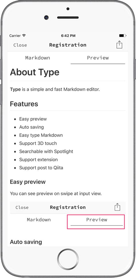 Type Simple Markdown Editor