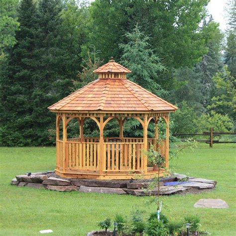 Outdoor Living Today 12 Ft Octagon Bayside Panelized Gazebo Bayside12