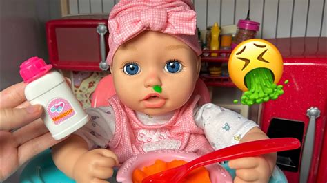 Baby Annabelle Doll Sick Routine YouTube