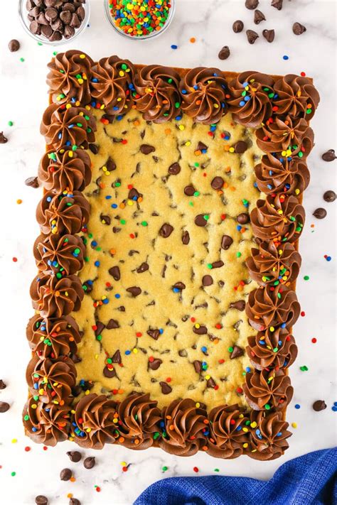 Sheet Pan Chocolate Chip Cookie Cake Life Love Sugar