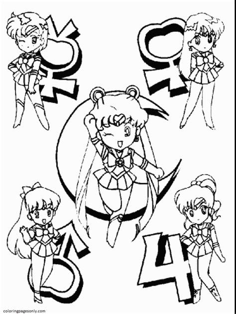 Sailor Moon Series Coloring Pages Chibiusa Sailor Moon Coloring Pages