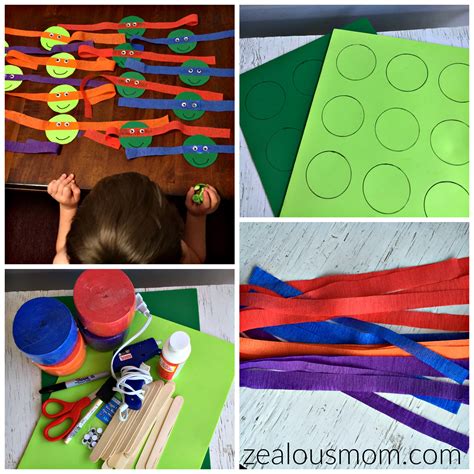 Fun And Simple Ninja Turtle Stick Puppets Zealous Mom