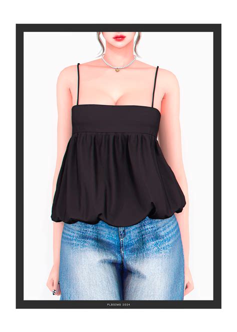 Gift Klaxon Summer Top Plbsims In Sims Clothing Sims New