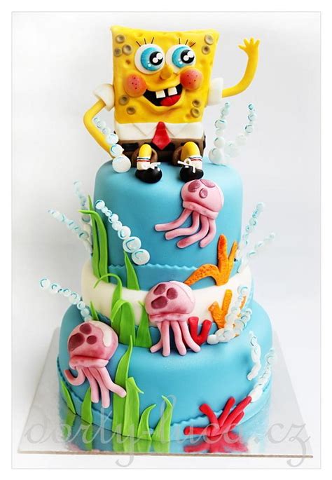 Spongebob Decorated Cake By Dorty Luca Cakesdecor