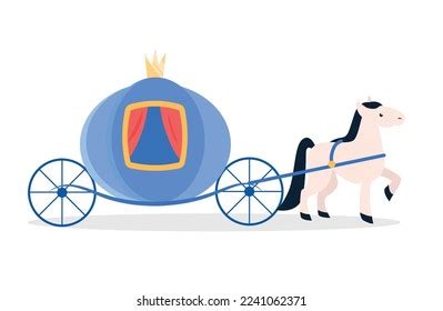 Horse Royal Carriage Illustration Stock Vector (Royalty Free ...