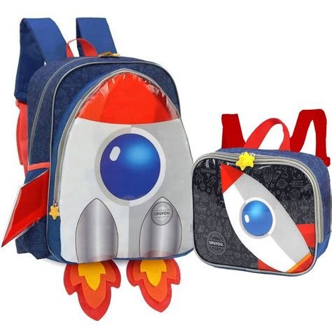 Kit Escolar Mochila Infantil Coastas Lancheiras Menino Tam G Masculina