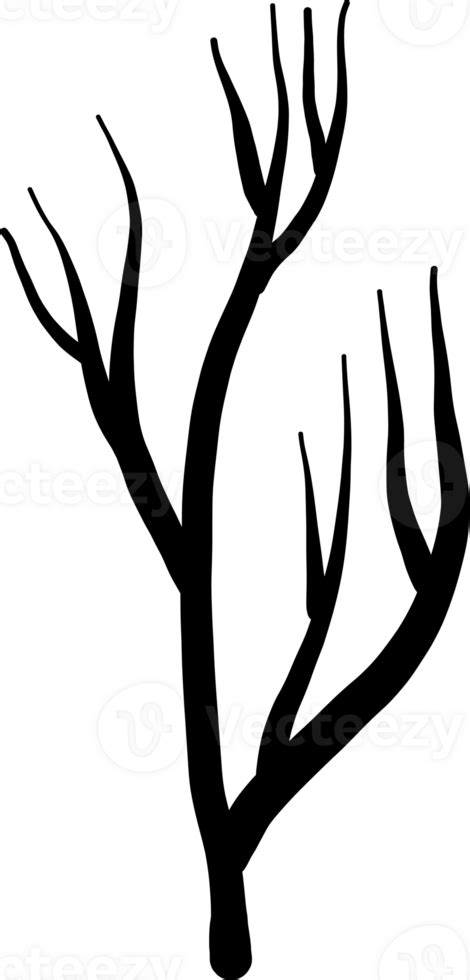 Tree silhouette on transparent background. 29328484 PNG