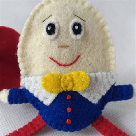 Humpty Dumpty Felt Finger Puppet Humpty Dumpty Felt Finger Etsy