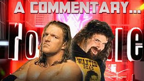 Triple H Vs Cactus Jack Commentary Royal Rumble Youtube