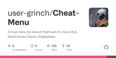 Releases · user-grinch/Cheat-Menu · GitHub
