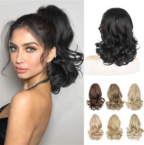 Amazon Aisi Beauty Black Ponytail Extension Short Curly Wavy