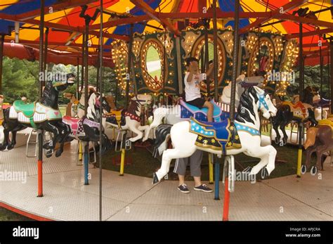 Kids Ride, Merry-go-round Stock Photo: 9030521 - Alamy