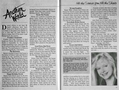 The Soap Opera Saga: Another World Recap-August 22, 1989 (SOD)