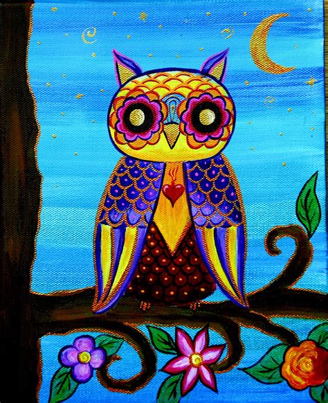 Mexican Folk Art Owl Etsy